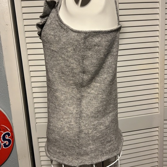 Neiman Marcus Cashmere Spaghetti Straps Tank Top Size Small Color Grey - Picture 5 of 11